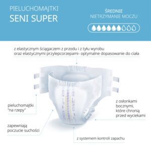 Pieluchomajtki Super Seni dla dorosłych MEDIUM 30szt